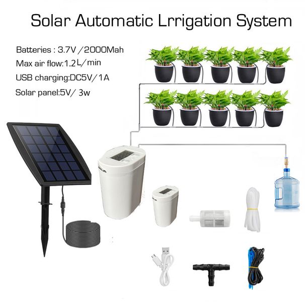 Garden Supplies Outdoor Solar Watering Device, Household Lazy Watering Device, Irrigation Machine, Automatic Watering Device, Potted Watering Device_maomaolike.com