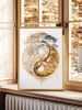 Spiritual Healing Style: Balance, Tranquillity, Natural Energy Yin-Yang Tree Of Life, Gold Leaf Tree Of Life Totem Decorative Artwork_maomaolike.com