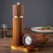 Manual Solid Wood Grinding Seasoning Bottle For Western Restaurant_maomaolike.com