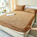 2024 New Taffeta Velvet Single Piece Milk Coral Cover Mattress Protector Winter Fleece Bed Sheet_maomaolike.com