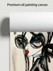 Abstract Style, Sensual And Beautiful Woman, Home Décor Painting, Wall Art Poster, Living Room Sofa Backdrop Decoration, Art Exhibition Piece_maomaolike.com