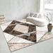 Living Room Rug Large Size Gorgeous Gold Frame Design Bedroom Rug Plush Thickened Machine Washable Thickened Underlay Interior Decorative Rug_maomaolike.com