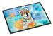 Alaskan Malamute Hippie Dawg Doormat Front Door Mat Indoor Outdoor Rugs For Entryway, Non Slip Washable Low Pile, 24H X 36W_maomaolike.com