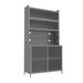 73'' Tall Kitchen Pantry Cabinet , 6 Level Flip Door With Pegboard Spacious, Adjustable & Stylish Metal Pantry Storage Cabinet, Anti-Tip Design Hutch For Kitchen, Dining Room, Living Room Grey_maomaolike.com