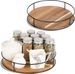 Wooden Lazy Susan Table Spice Seasoning Jar Home Tray Desktop Kitchen Shelf Storage And Finishing Supplies_maomaolike.com