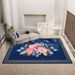 Living Room Rug Large Size Gorgeous Gold Frame Design Bedroom Rug Plush Thickened Machine Washable Thickened Underlay Interior Decorative Rug_maomaolike.com