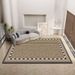 Living Room Rug Large Size Gorgeous Gold Frame Design Bedroom Rug Plush Thickened Machine Washable Thickened Underlay Interior Decorative Rug_maomaolike.com