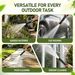 High Pressure Hose Nozzle Metal Fits US Garden Hoses With 3 Spray Modes | Heavy-Duty Metal Direct Spray Hose Gun_maomaolike.com