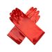 Unisex Bridal short four way stretch shiny satin dress gloves suitable for ladies to attend dinner dances/church/weddings_maomaolike.com