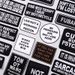 Slogan Letter Patch Embroidery Patches Applique Ironing Sewing Supplies Decor Badges Fusible Patches For Jacket Accessories DIY_maomaolike.com