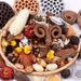 Natural Plant Materials Decorative Ornaments Wreath Handmade Hanging Decor Dried Fruit Combination Set DIY_maomaolike.com