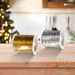 Dual-Color Christmas Ribbon Rolls - 12-Ply Gold And Silver Hollow Ribbon Spools_maomaolike.com