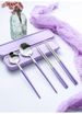 304 Stainless Steel Portable Cutlery Set 2/3Pcs Spoon Fork Chopsticks With Case For Travel Camping And Outdoor Dining Sturdy_maomaolike.com