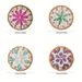 Handmade Resin Rattan Coasters, Tea Cup And Pastry Decorative Drink Mats, Colorful Shell Heat-insulating Mats, An Ideal Gift For Tea Lovers_maomaolike.com