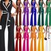 women's clothing new fashion V-neck temperament elegant sleeveless jumpsuit wide-leg pants_maomaolike.com