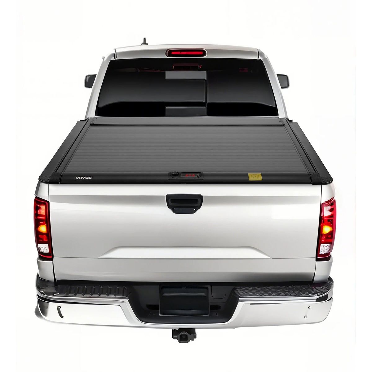 Retractable Tonneau Cover, 5.7 Ft Hard Retractable Tonneau Cover With Built-in Drainage Pipe For 2021-2024 Dodge Ram 1500 Crew Cab, Customized Hard Tonneau Cover With Double-Lock & T-Slot_maomaolike.com