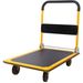 Foldable Platform Truck Push Dolly 330 Lb. Weight Capacity Black And Yellow_maomaolike.com