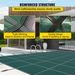 VEVOR Pool Safety Cover Fits 14x26ft Rectangle Inground Safety Pool Cover Green Mesh Solid Pool Safety Cover For Swimming Pool Winter Safety Cover_maomaolike.com