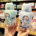 600MLCartoon Children's Summer Kawaii Straw Boys And Girls Drinking Cup Students Portable Water Bottle_maomaolike.com