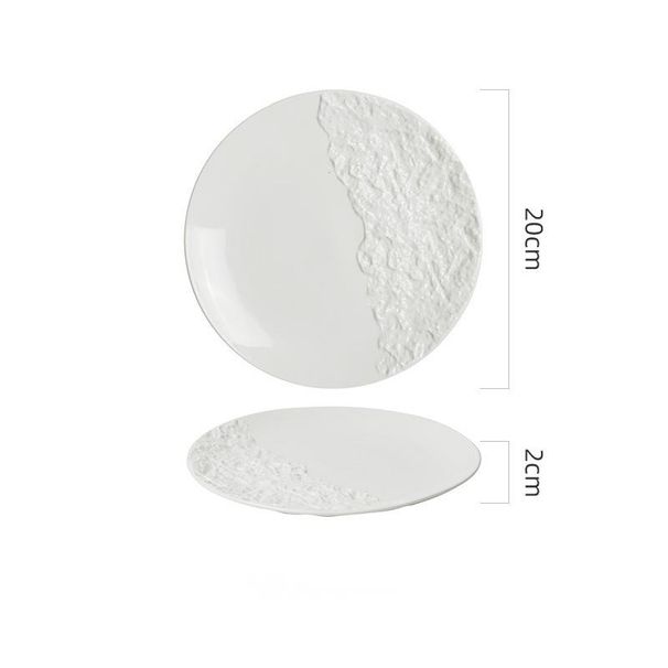 Creative Ceramic Western Steak Pasta Hotel Plating Artistic Fine Dish Plate Restaurant Tableware_maomaolike.com