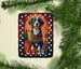 Appenzeller Sennenhund Holiday Christmas Porcelain Ornament Christmas Tree Hanging Decorations For Home Christmas Holiday, Rectangle, Gift, Multicolor_maomaolike.com