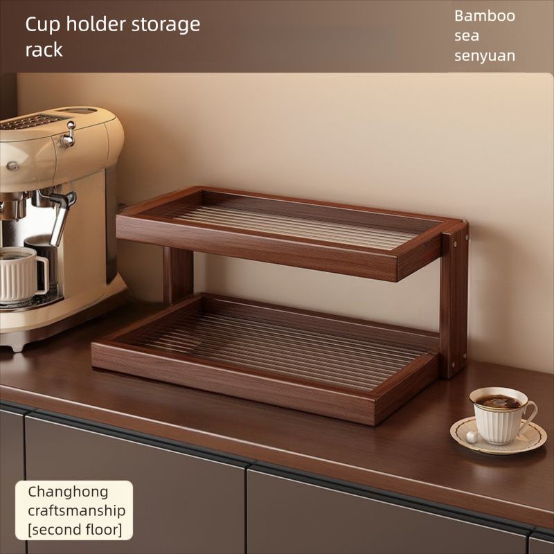 Holder Desktop Organizer Shelf Dining Table Countertop Water Coffee Cup Tea Set Storage Rack_maomaolike.com