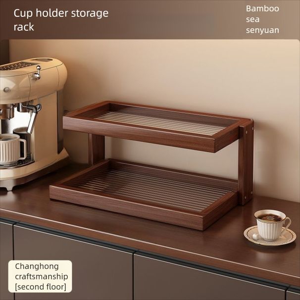 Holder Desktop Organizer Shelf Dining Table Countertop Water Coffee Cup Tea Set Storage Rack_maomaolike.com