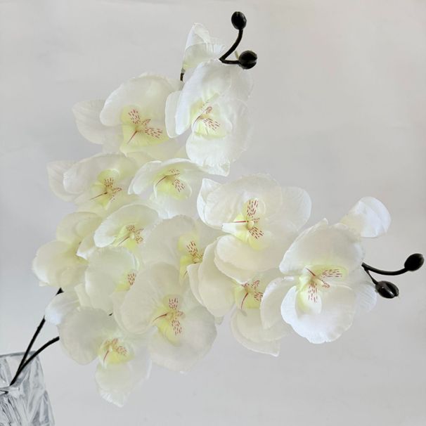 Bouquet High-End Fake For Wedding Decoration Artificial Phalaenopsis Silk Flowers_maomaolike.com