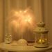 Night Light Girly Plug-in Bedroom Dormitory Creative Feather Internet Celebrity Decoration Room Decoration Lamp_maomaolike.com