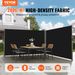 VEVOR Retractable Side Awning 236" X 63",Double Retractable Patio Screen Waterproof, Retractable Room Divider Black For Privacy, Garden, Outdoor, Patio And Terrace_maomaolike.com