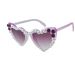 Unisex Fashion Round Diamond Studded Sunglasses Sun Protection Sunglasses Outdoor Rhinestone Glasses_maomaolike.com