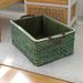 Yiran Rattan Basket Corn Husk Woven Box Home Desktop Toy Miscellaneous Organizer Storage Bin_maomaolike.com