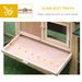 83 Wooden Rabbit Hutch Large Bunny House Double Run Removable Tray Waterproof Roof Outdoor Natural_maomaolike.com