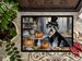 Schnauzer Fall Kitchen Pumpkins Doormat Front Door Mat Indoor Outdoor Rugs For Entryway, Non Slip Washable Low Pile, 24H X 36W_maomaolike.com