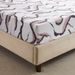 Pink Girl Leopard Print Polyester Skin Friendly Bed Mattress Protector Fitted Sheet_maomaolike.com