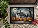 Saint Bernard Spooky Halloween Doormat Front Door Mat Indoor Outdoor Rugs For Entryway, Non Slip Washable Low Pile, 24H X 36W_maomaolike.com