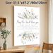 Bible Verse & Wildflower Themed Painting Poster, Soft Watercolor Floral Poster, Serene Religious Scripture Decor Suitable For Home, Living Room And_maomaolike.com