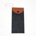 Unisex Leather felt glasses bag Simple felt bag sunglasses storage bag_maomaolike.com