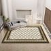 Living Room Rug Large Size Gorgeous Gold Frame Design Bedroom Rug Plush Thickened Machine Washable Thickened Underlay Interior Decorative Rug_maomaolike.com