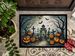 Graveyard Spooky Halloween Doormat Front Door Mat Indoor Outdoor Rugs For Entryway, Non Slip Washable Low Pile, 24H X 36W_maomaolike.com