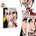 Humorous Male Portrait Pop Art Painting Poster, Vibrant Dot-Patterned Comic Style Poster, Witty Relatable Quote Decor Ideal For Home, Living Room_maomaolike.com