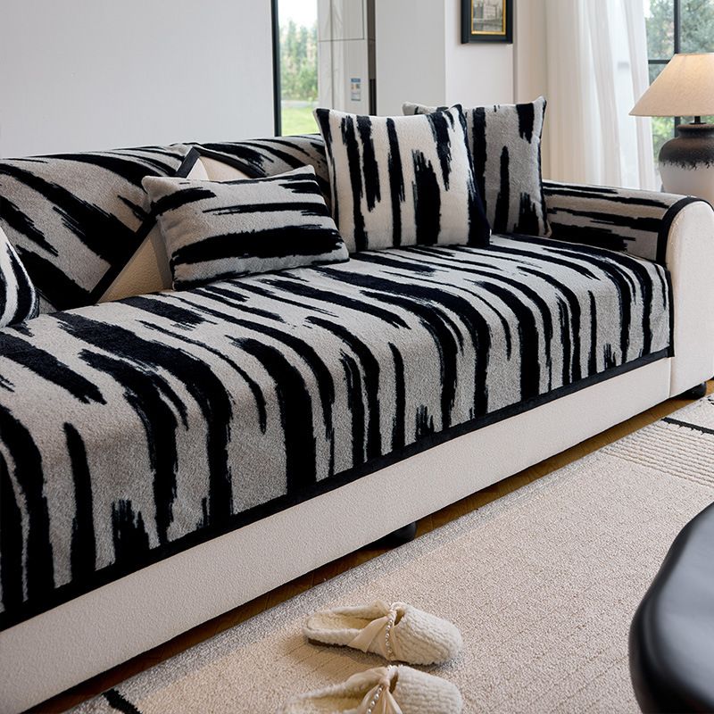 Plush Sofa Covers For Sectional Sofa Set Couch Cover L Shaped Cover Washable Chenille Couch Protector_maomaolike.com