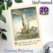 Vintage Rabbit Painting Poster, Rustic Hand-drawn Bunny With Fern And Inspirational Quote Poster, Thought-provoking Wall Decor, Suitable For Living_maomaolike.com
