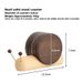 Black Walnut Cartoon Snail Decompression Creative Tea Cup Mat Decoration, Heat-insulating Tea Coffee Mug Coaster_maomaolike.com