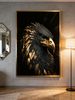 Oil Painting Reproduction, Impressionist-style Eagle, Floral Motif, Home Décor Artwork, Living Room Feature Wall Decoration, Art Exhibition Piece_maomaolike.com