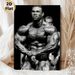 Bodybuilding Themed Painting Poster, Vintage Monochrome Professional Bodybuilder Poster, Motivational Fitness Artwork Ideal For Gym, Home Wall Decor_maomaolike.com