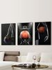 Contemporary Art Style, Basketball, Decorative Art Prints, Home Décor Art, Living Room Sofa Backdrop Artwork, Art Exhibition Pieces_maomaolike.com