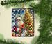 Boxer And Santa Claus Porcelain Ornament Christmas Tree Hanging Decorations For Home Christmas Holiday, Rectangle, Gift, Multicolor_maomaolike.com