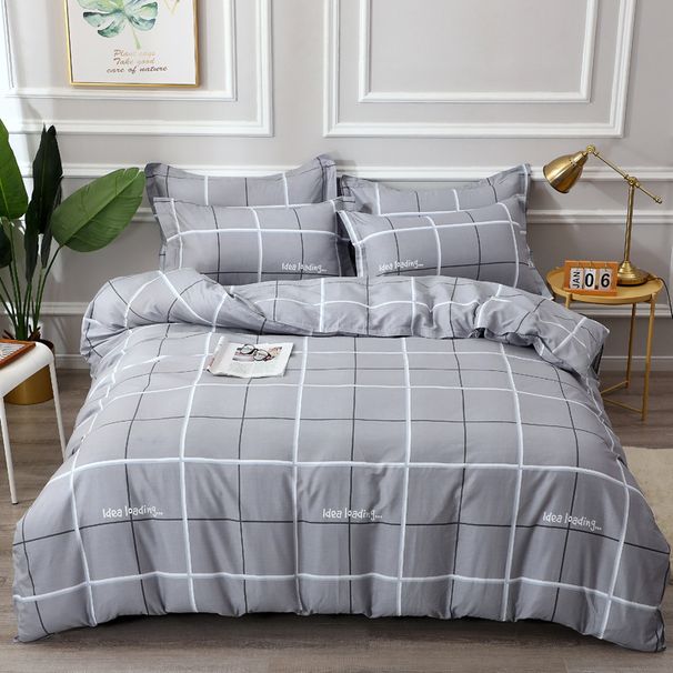 100% Pure Four-Piece Student Dormitory Three-Piece Set Cotton Bed Sheet Style Quilt Cover Bedding Factory Wholesale Trade_maomaolike.com