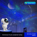 New High-Definition Astronaut Lamp Projector Starry Sky Living Room Bedroom Ceiling Decoration Music Atmosphere Ni_maomaolike.com